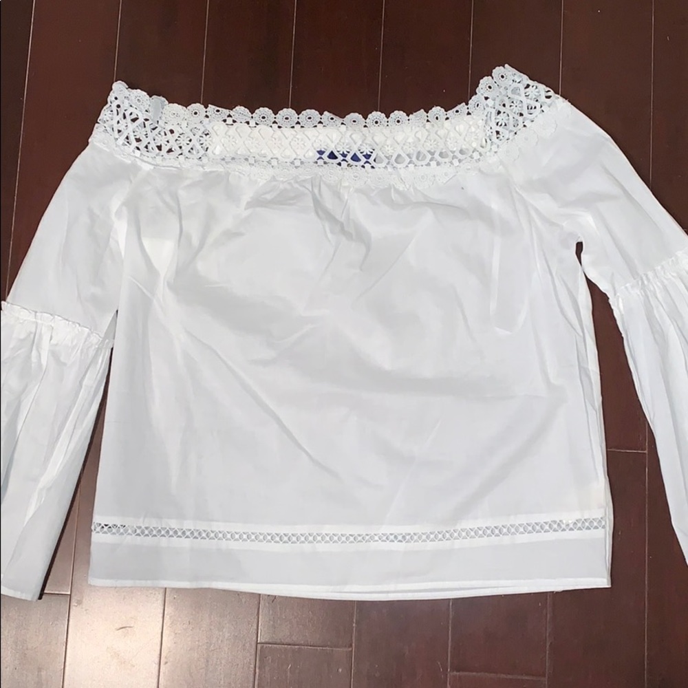 Off the shoulder dressy shirt